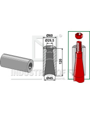 18100-36 Tulejka do wspawania do zębów z gwintem M28 18100-36.97