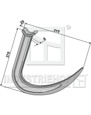 18270 Ząb chwytaka 315 18270.97