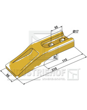 18300-23 Ząb standardowy do łyżki ł­owacza czołowego 18300-23.97