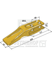 18300-27 Ząb standardowy do łyżki ł­owacza czołowego 18300-27.97