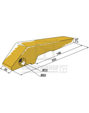 18300-28 Uchwyt zęo do przyspawania 18300-28.97