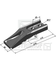 18300-9 Ząb standardowy do łyżki ładowacza czołowego 18300-9.97