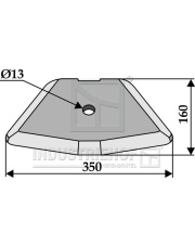18400-19 Nóż łopatkowy 18400-19.97