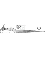 18831 Ząb do wycinaka kiszonek 810 18831.97