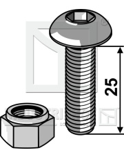 70-1005 Śruba z łbem grzybkowym z gniazdem sześciokątnym 70-1005.97
