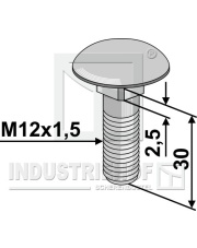 70-1010 Śruba z łbem grzybkowym M12x1,5 70-1010.97