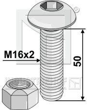 70-1014 Śruba z gniazdem sześciokątnym z nakrętką samokontrującą 70-1014.97