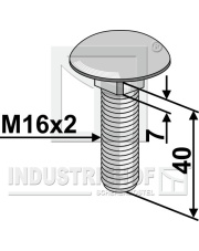 70-1015 Śruba z łbem grzybkowym M16x2 70-1015.97