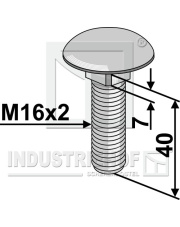 70-1017 Śruba z łbem grzybkowym M16x2 70-1017.97