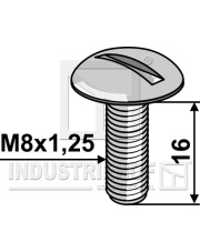 70-1019 Śruba z łbem grzybkowym galwanicznie ocynkowana 70-1019.97