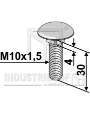 70-1021 Śruba z łbem grzybkowym M10x1,5 70-1021.97