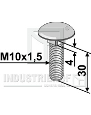 70-1022 Śruba z łbem grzybkowym M10x1,5 70-1022.97