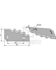 70-116 Nóż do paszowozu, prawy 70-116.97