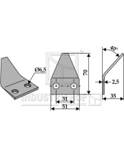 70-120 Nóż do paszowozu 70-120.97