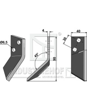 70-123 Nóż do paszowozu, prawy 70-123.97