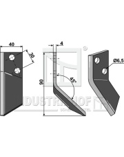 70-124 Nóż do paszowozu, lewy 70-124.97