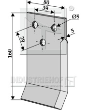 70-128 Nóż do paszowozu, lewy 70-128.97