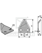70-206 Nóż do paszowozu 70-206.97