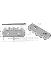 70-233 Nóż do paszowozu, lewy 70-233.97