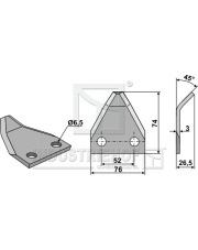 70-240 Nóż do paszowozu 70-240.97
