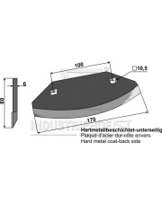 70-359 Nóż do paszowozu - napawana stopem twardym 70-359.97