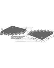 70-360 Nóż do paszowozu - napawana stopem twardym 70-360.97