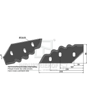 70-371 Nóż do paszowozu, lewy 70-371.97