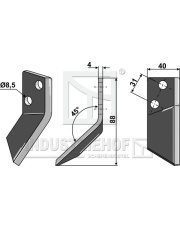 70-379 Nóż do paszowozu, lewy 70-379.97