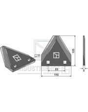 70-390 Nóż do paszowozu 70-390.97