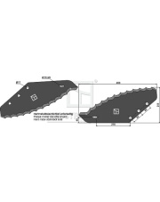 70-391 Nóż do paszowozu - napawana stopem twardym 70-391.97