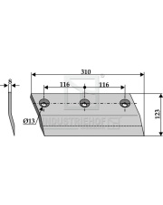 70-520 Nóż boczny prawy 70-520.97