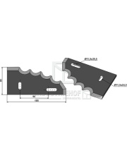 70-571 Nóż do paszowozu, lewy 70-571.97