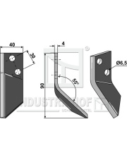 70-574 Nóż do paszowozu, lewy 70-574.97