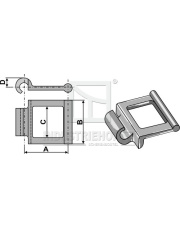 69-055-1 Łańcuch przegubowy stalowy 69-055-1.97