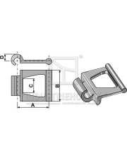 69-072-1 Łańcuch przegubowy stalowy 69-072-1.97