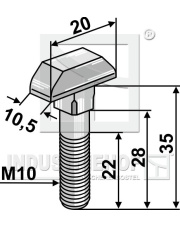 69-2-71 Chain-bolt - Galvanized 69-2-71.97