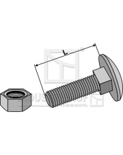 8206034V Śruba zamkowa M8 ocynkowana z nakrętką 8206034V.97