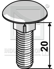 8206038V Śruba z łbem grzybkowym - ocynkowana elektrolitycznie 8206038V.97