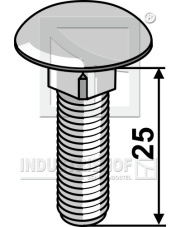 8256038V Braddebolt M8x25 - 8.8 galvaniseret 8256038V.97