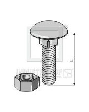 8706034V Śruba zamkowa M8 ocynkowana z nakrętką 8706034V.97