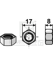 M108934VL Nakrętka M10 x1,5 ocynkowana M108934VL.97