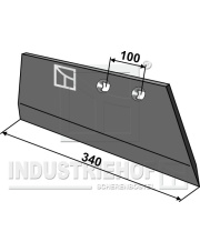 54.0009 Lemiesz przedpłużka - lewy 54.0009.97