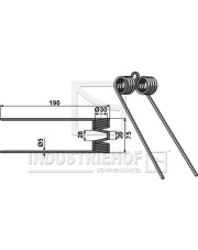 JAG57-0056 Sprężyna podbieracza INDUSTRIEHOF 15-CLA-03.97