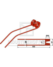 15-CLA-09 Palec przetrząsaczo-zgrabiarki INDUSTRIEHOF 15-CLA-09.97