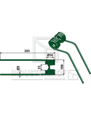 15-CLA-20 Palec przetrząsaczo-zgrabiarki 15-CLA-20.97