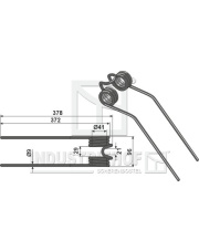 15-DEU-01 Palec przetrząsaczo-zgrabiarki 15-DEU-01.97