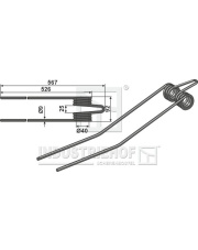 15-DEU-03 Palec przetrząsaczo-zgrabiarki 15-DEU-03.97