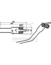 15-DEU-06 Palec przetrząsaczo-zgrabiarki 15-DEU-06.97