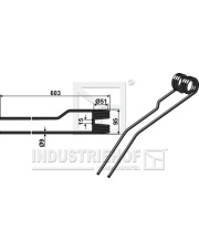 15-DEU-22 Palec przetrząsaczo-zgrabiarki 15-DEU-22.97