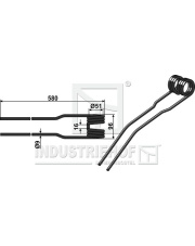 15-DEU-24 Palec przetrząsaczo-zgrabiarki 15-DEU-24.97